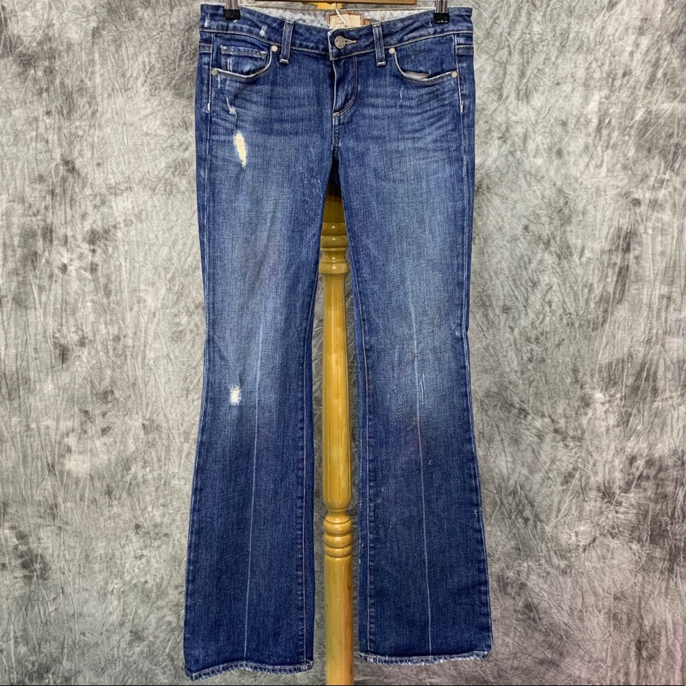 Paige Laurel Canyon Bootcut Jeans Sz 29 Distressed